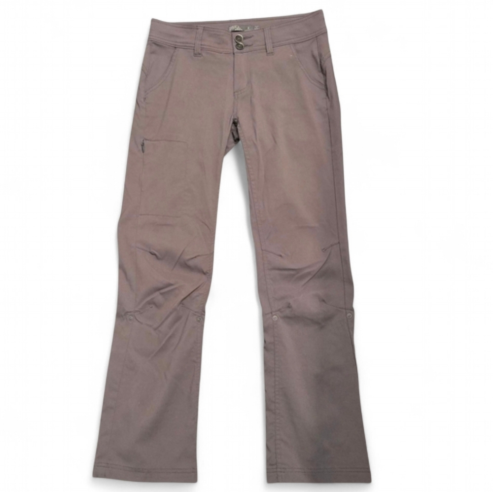 prAna Halle Pants Signature Stretch Gray Hiking‎ Pants Size 2